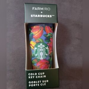 Starbucks Farm Rio Tropical Cold Cup with Key Chain NIB